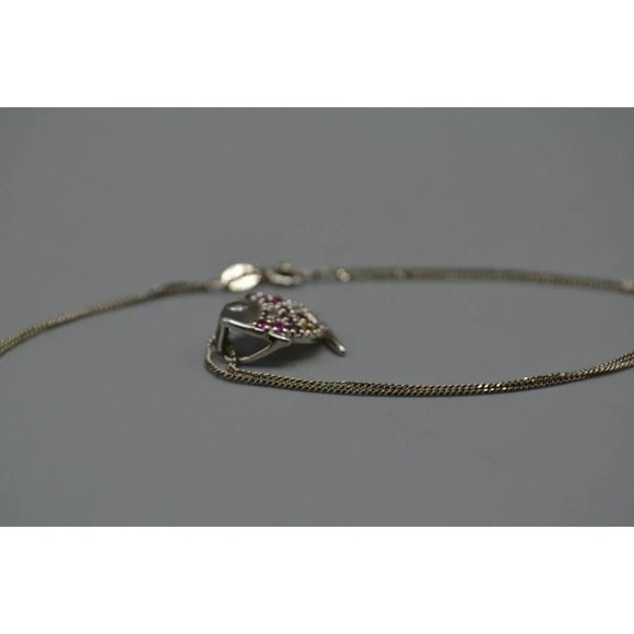 Sterling Silver Tropical Fish Necklace 925 Stamped 18" Chain Charm Jewelers - Picture 6 of 8